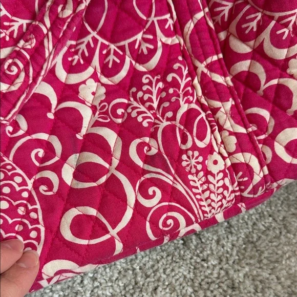 Vera Bradley Pink Twirly Bird Tote Bag - Picture 6 of 7